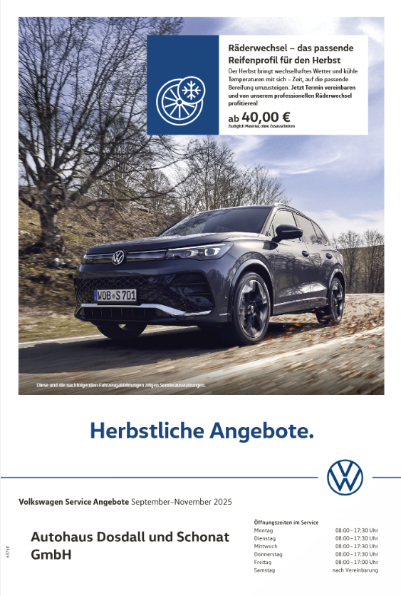 Prospekt vom Autohaus