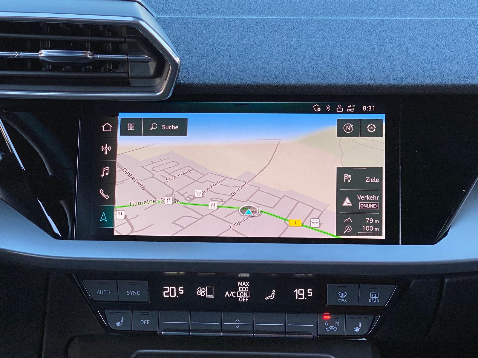 Fahrzeugabbildung Audi A3 Sportback 35 TFSI advanced Klima,Navi,Sitzh,